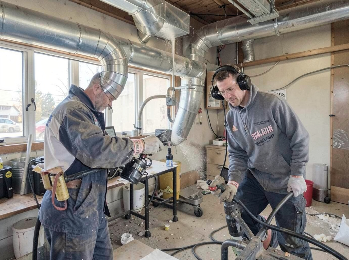 Air Duct cleaning work by VentFlow Fresh in Tualatin, Oregon