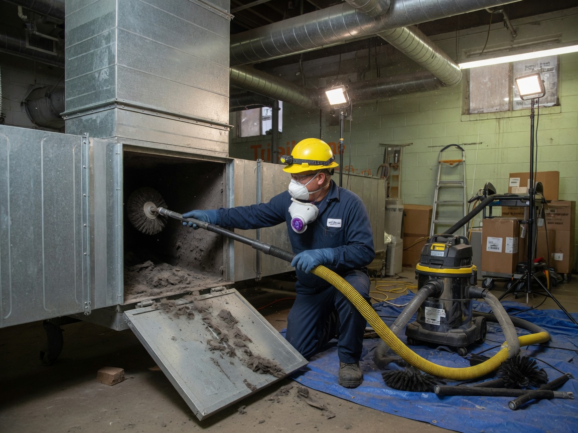 Industrial air duct cleaning in Tualatin